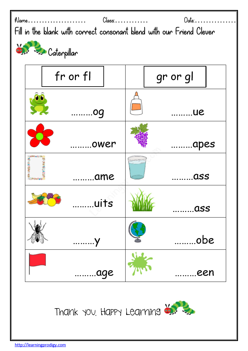 Free Printable School Worksheets Grade 1