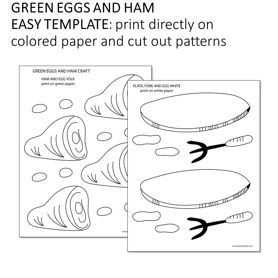 Green Eggs And Ham Pictures Printables