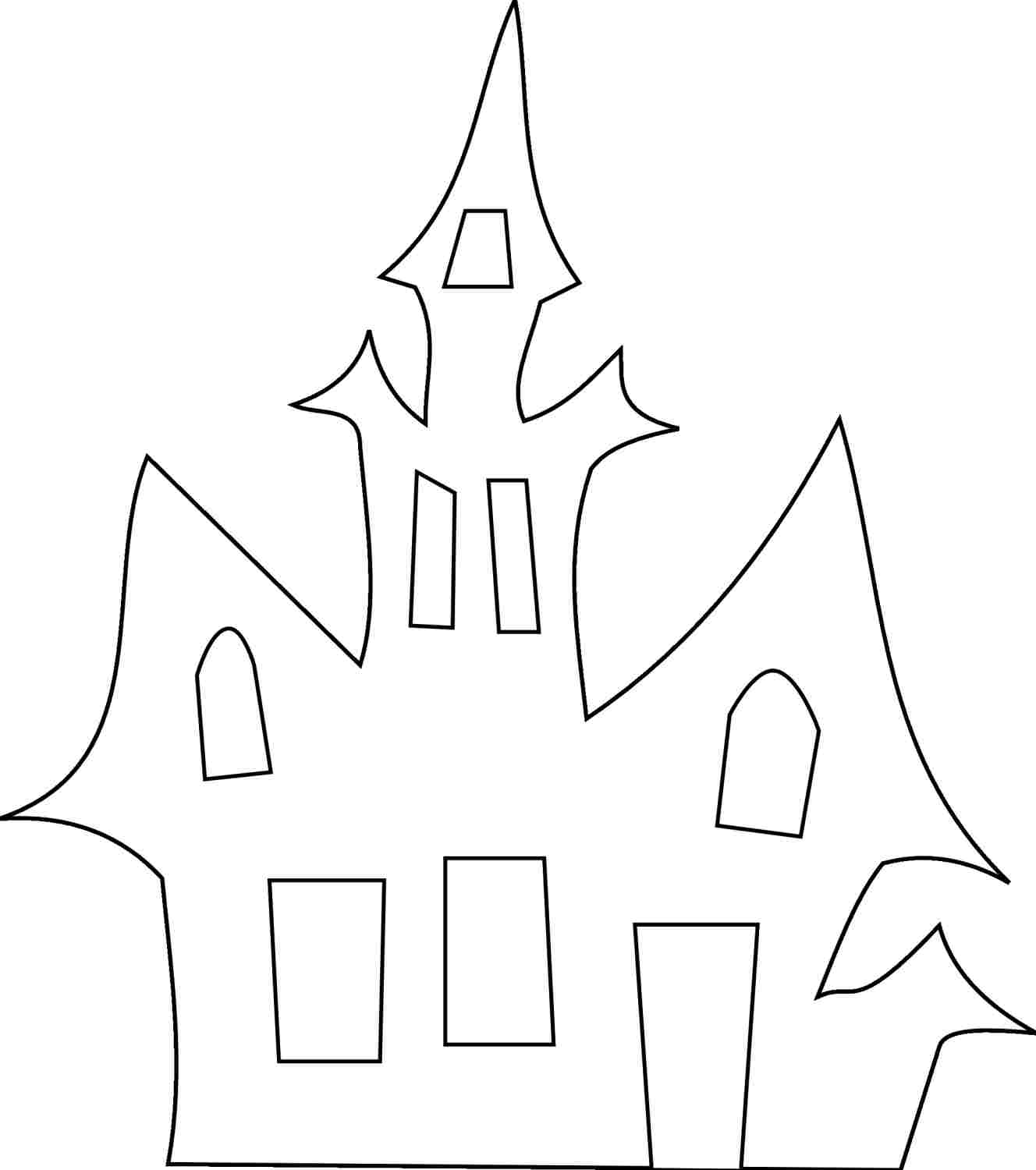 Printable Haunted House Template