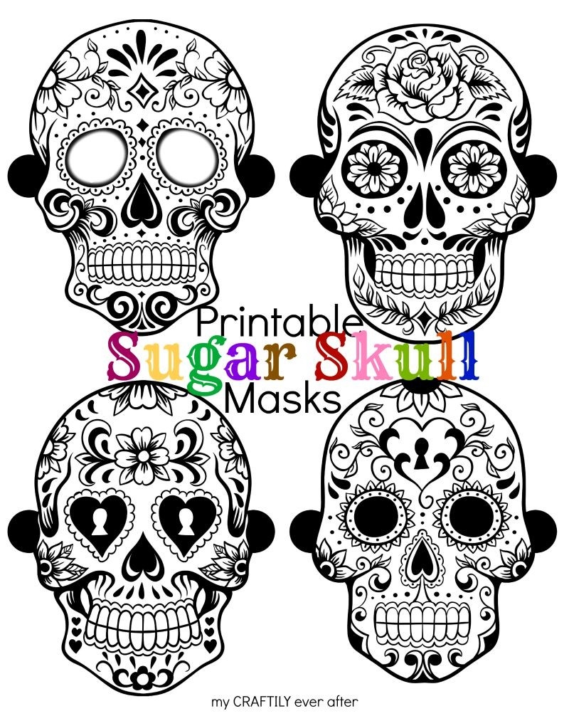 Sugar Skull Template Printable Free