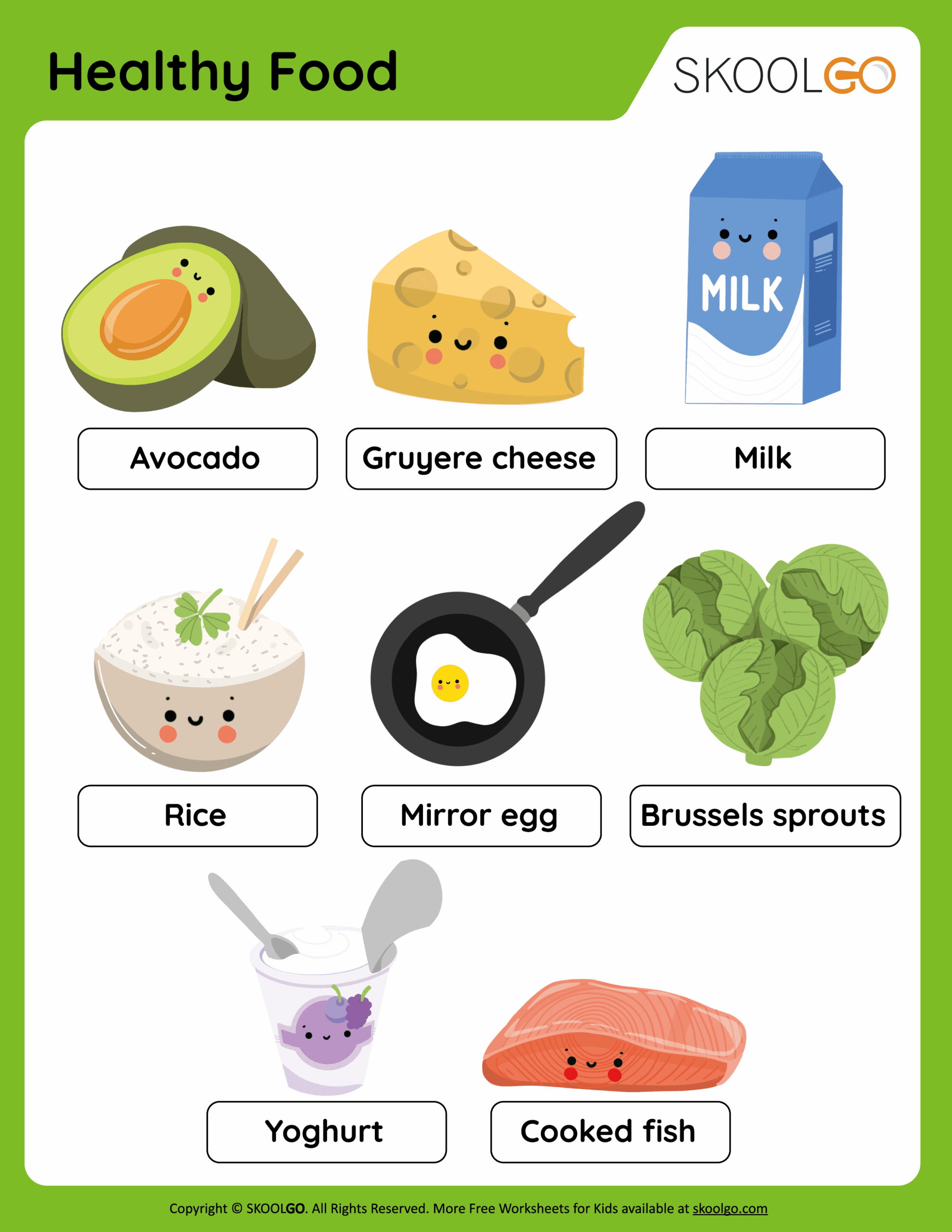 Healthy Eating Free Printables