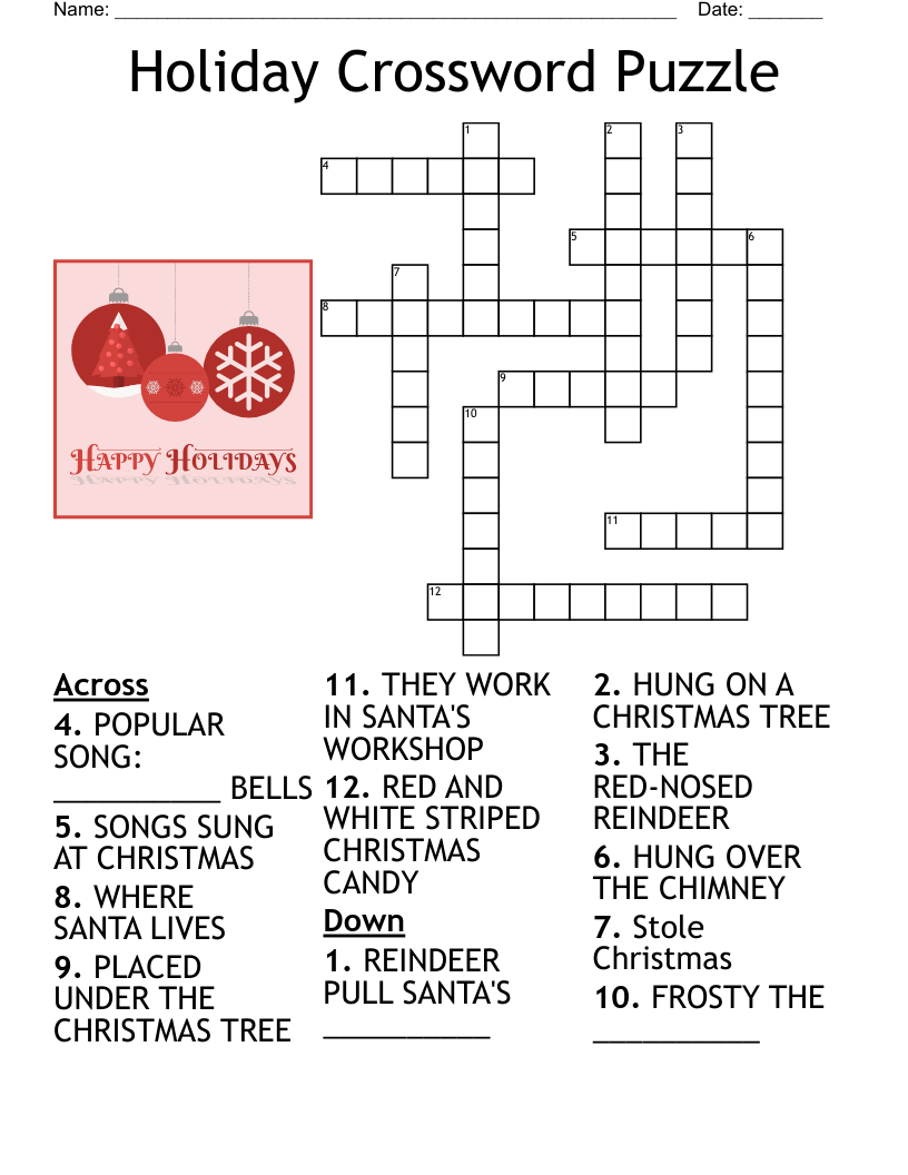 Holiday Puzzles Printable