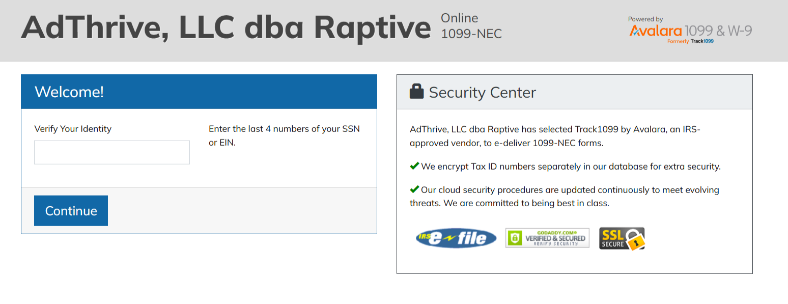 How Can I Access My 1099 Raptive Support