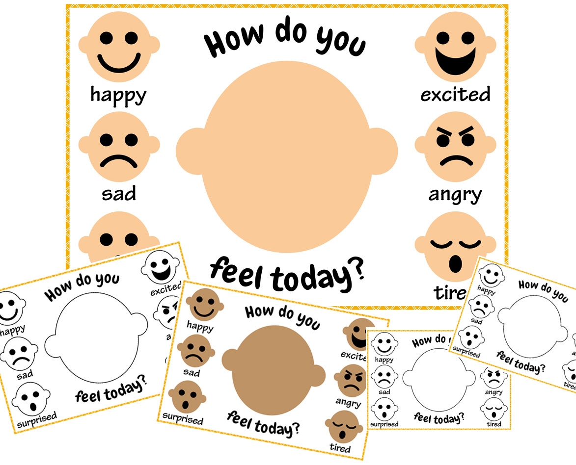 Printable Emotions Worksheet For Kids