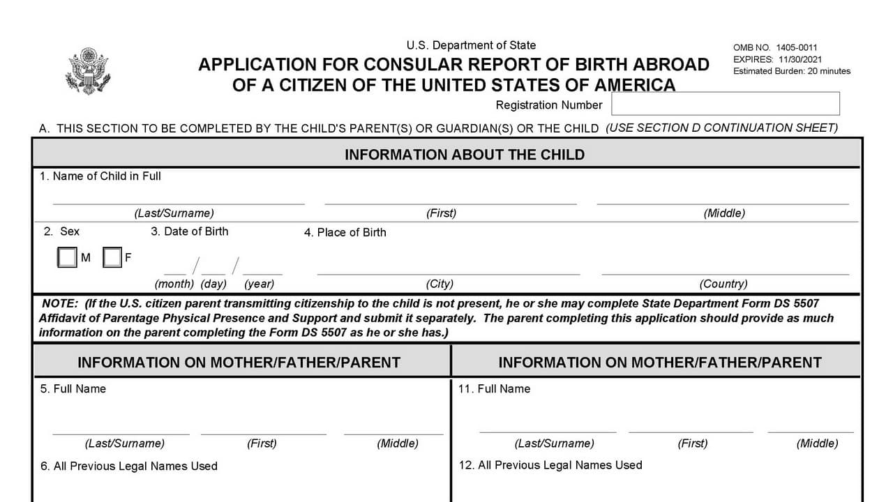 Form Ds 2029 Fee