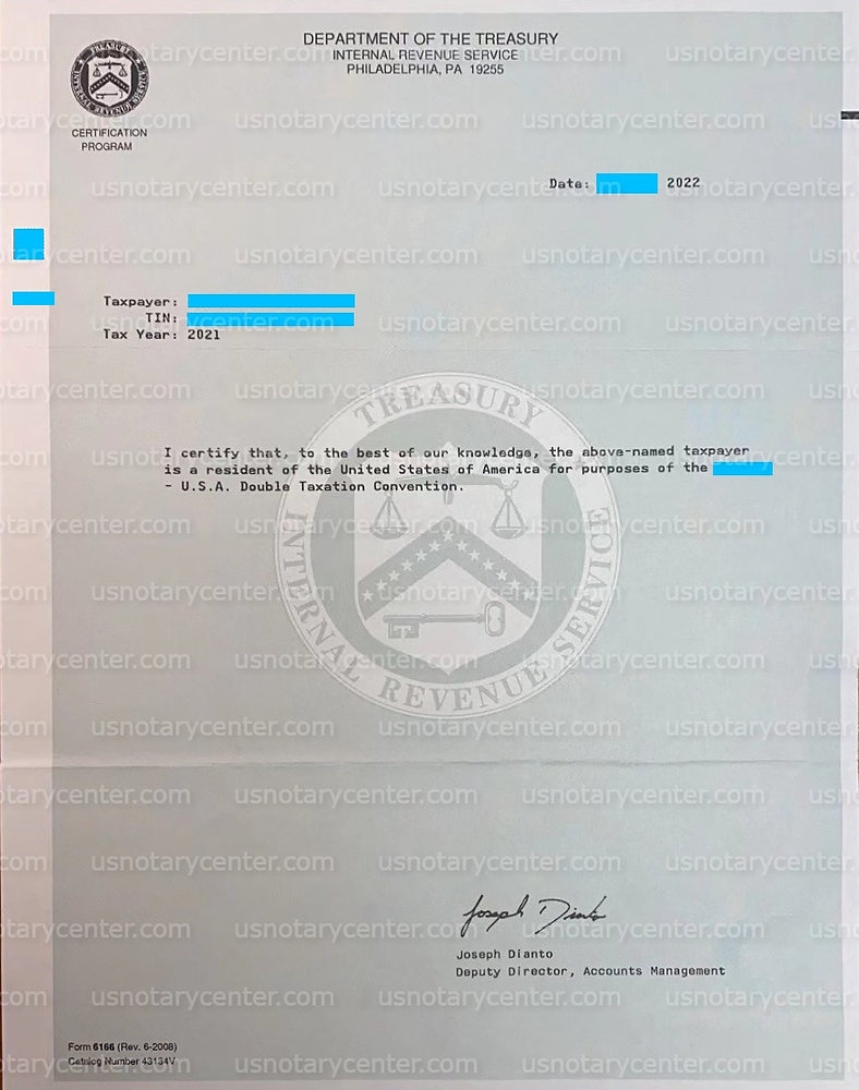 How To Apply For IRS Form 6166 Certification Of U S Tax Residency 