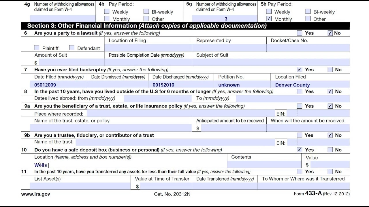 Irs Form 433-A Oic