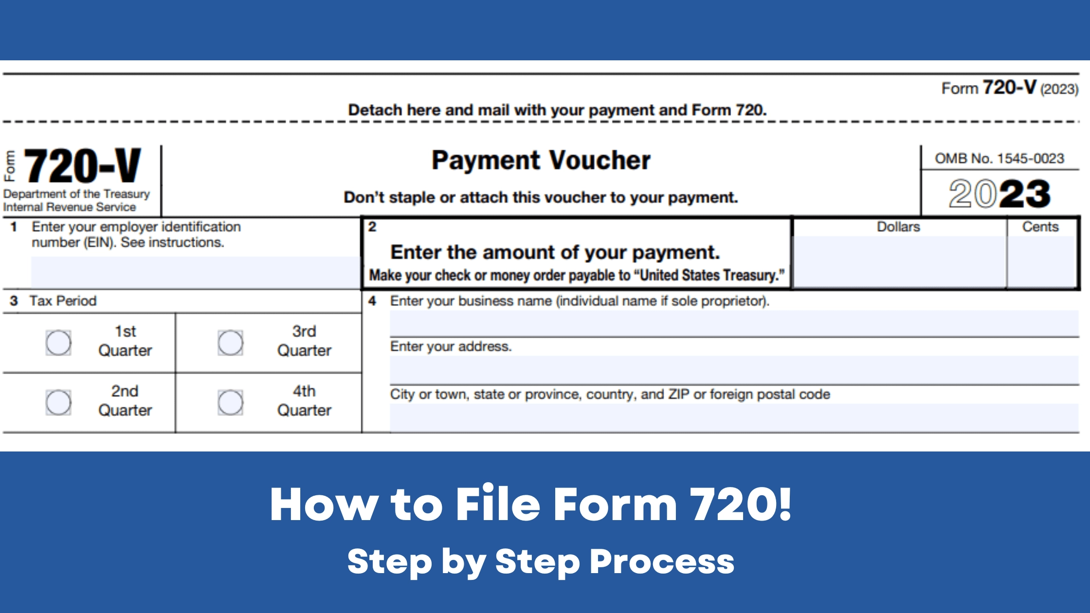 How To File Form 720 V For A Seamless Excise Tax Filing 