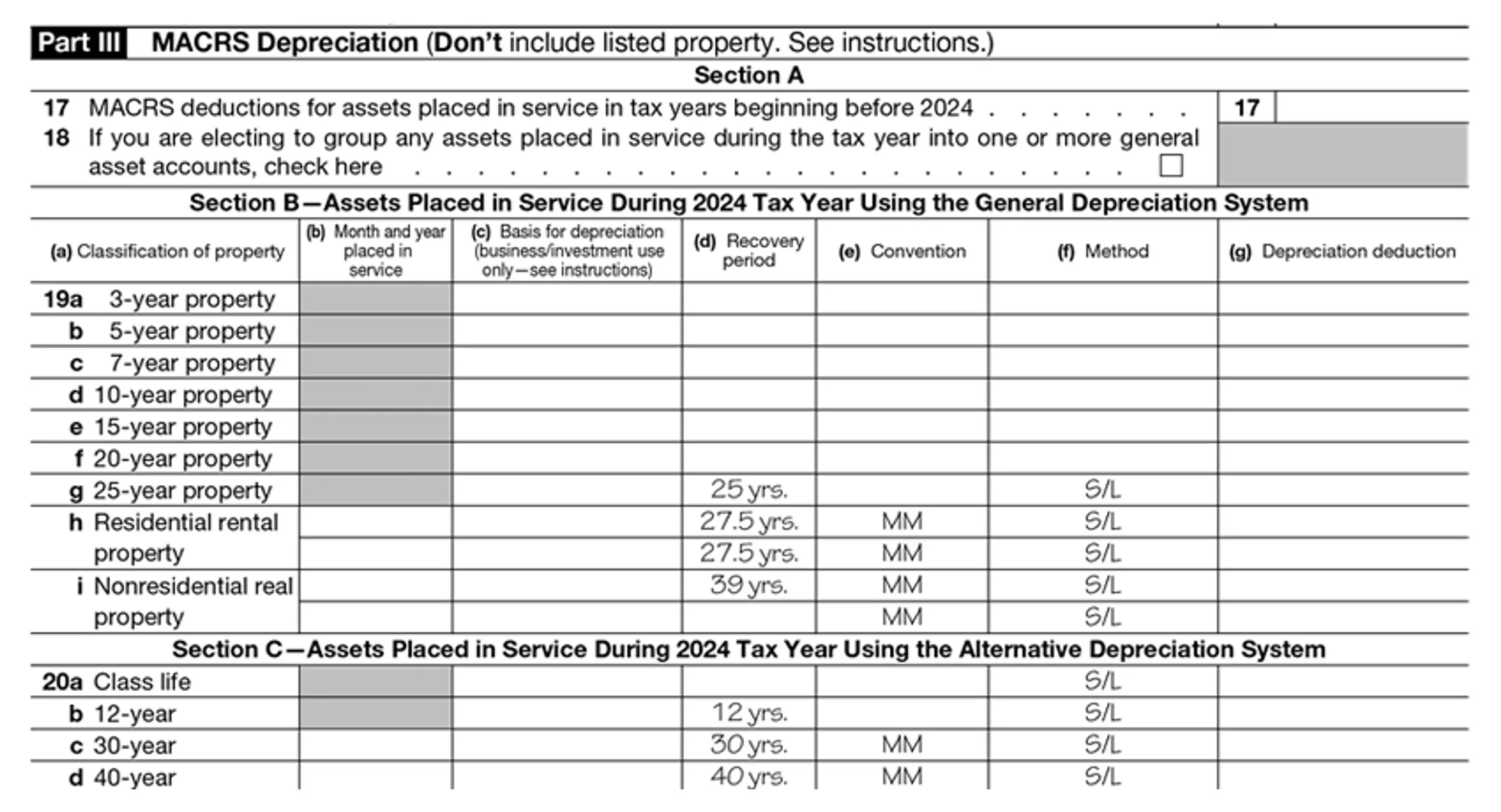 Irs Form 4562 Pdf