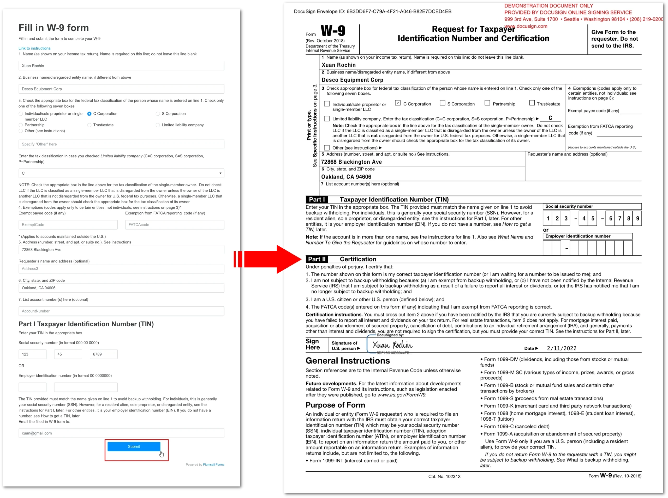 W9 Form Illinois