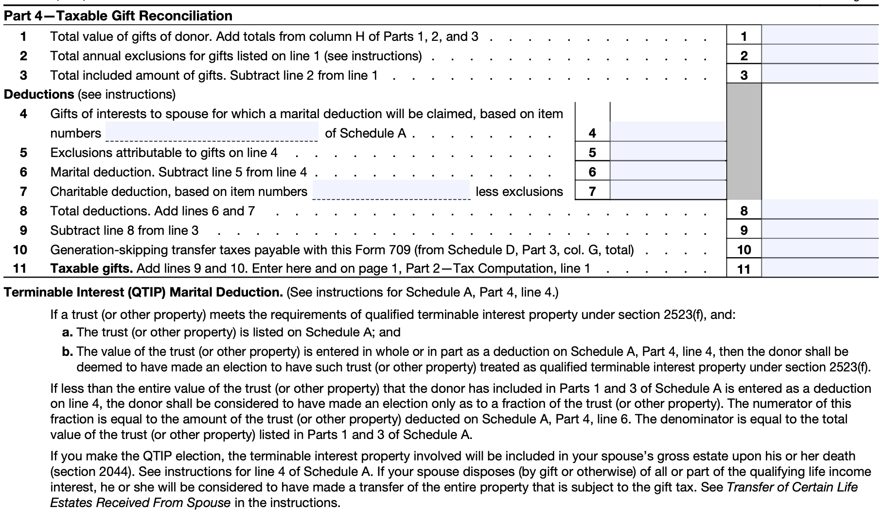 How To Fill Out Form 709