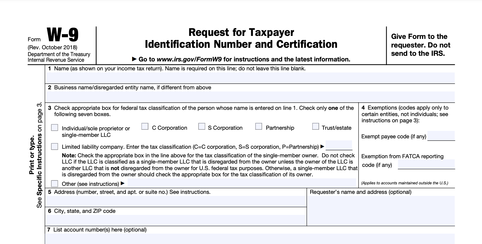 How To Fill Out Your W 9 Form