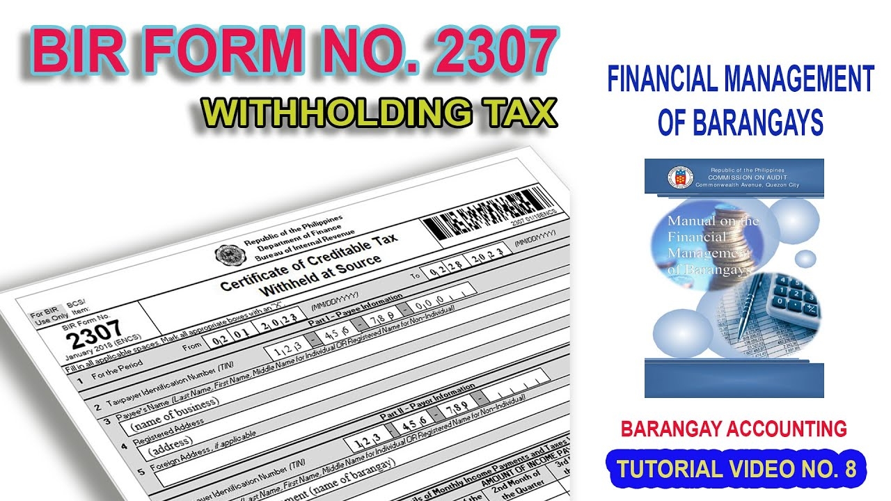 Bir Form 2307 Guidelines And Instructions