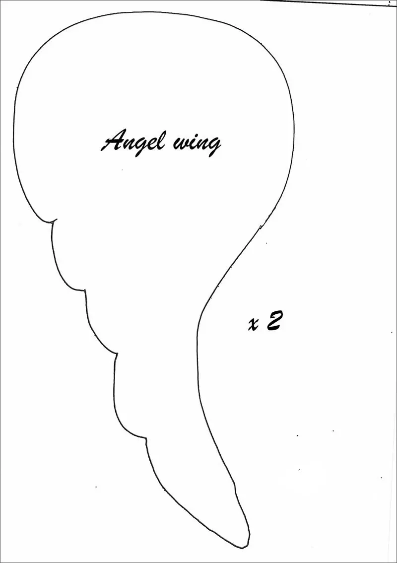 Printable Angel Wings Template