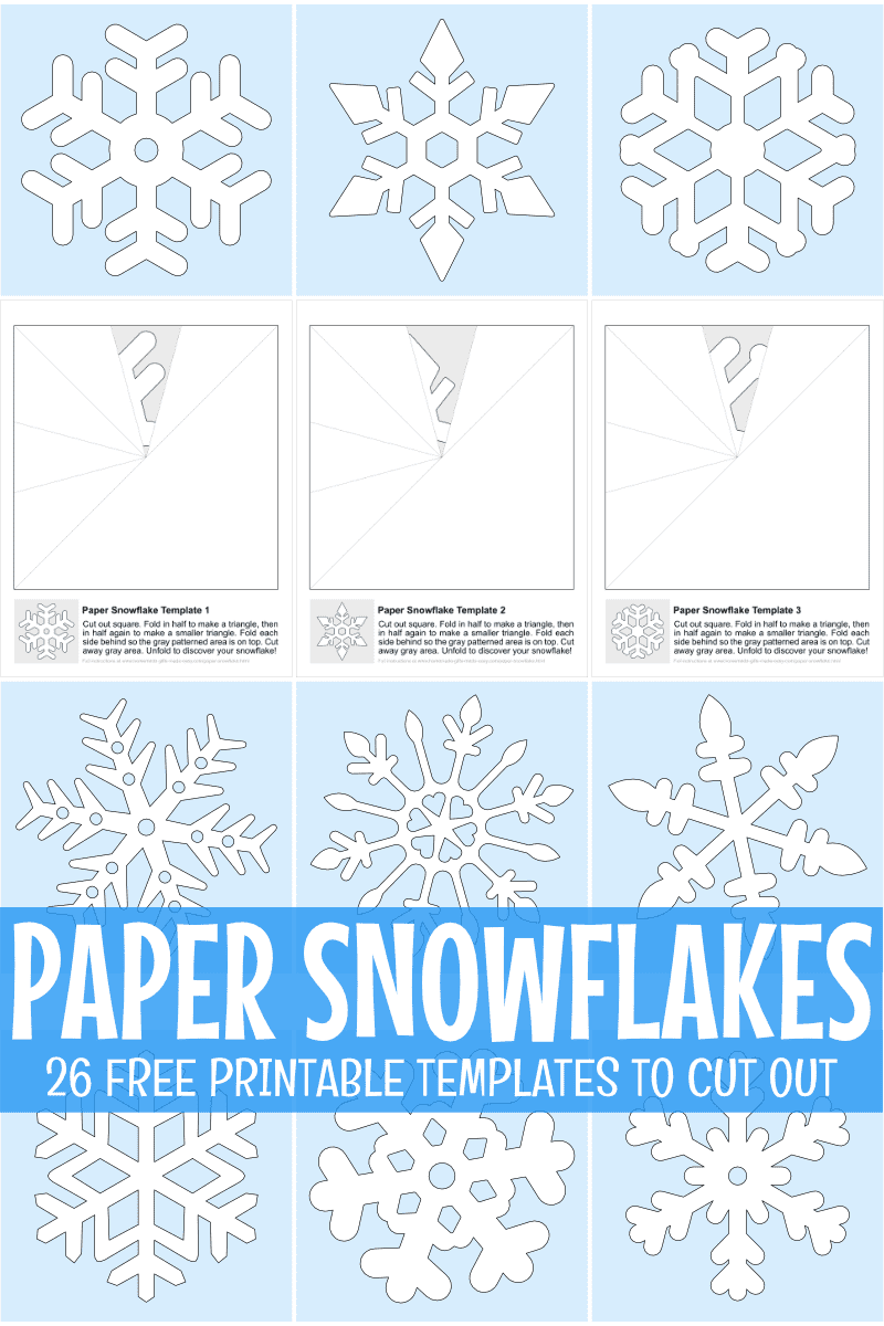 Easy Snowflake Template Printable