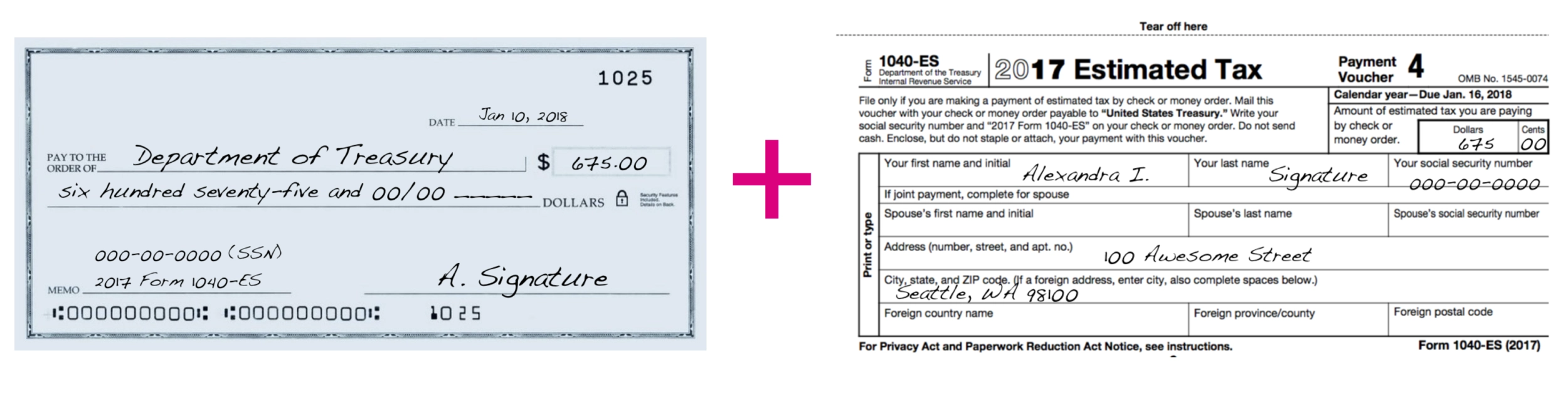 How To Send In Your Estimated Quarterly Tax Payment EQ To The 