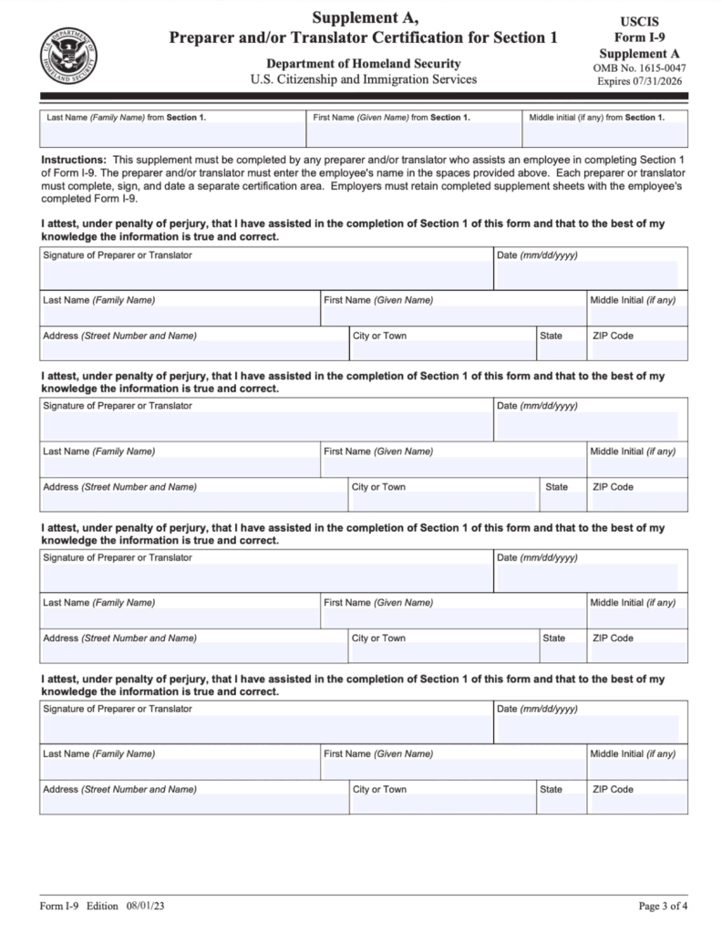 I 9 Form 2020 Print