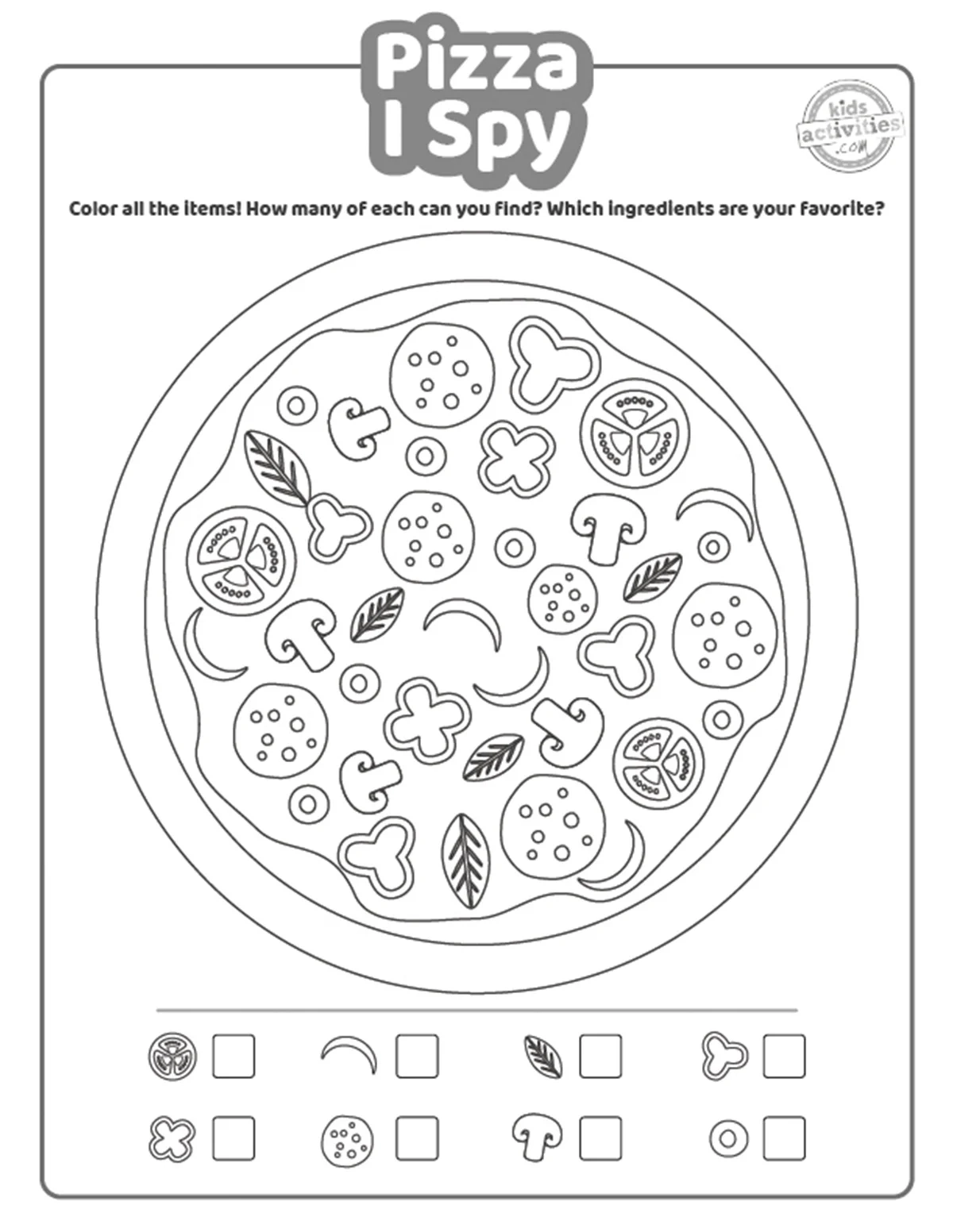 I Spy Printable Worksheets Adults