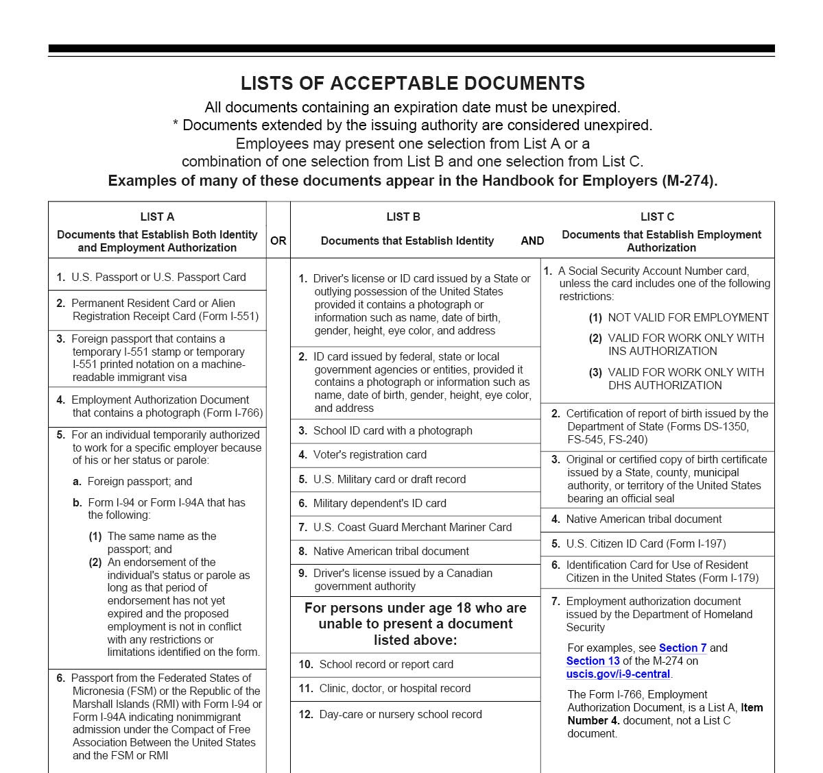 I9 Form 2024 Printable