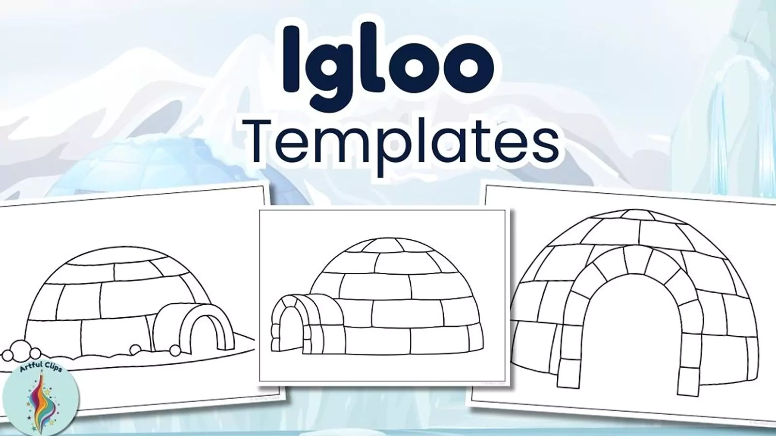Igloo Printable Template