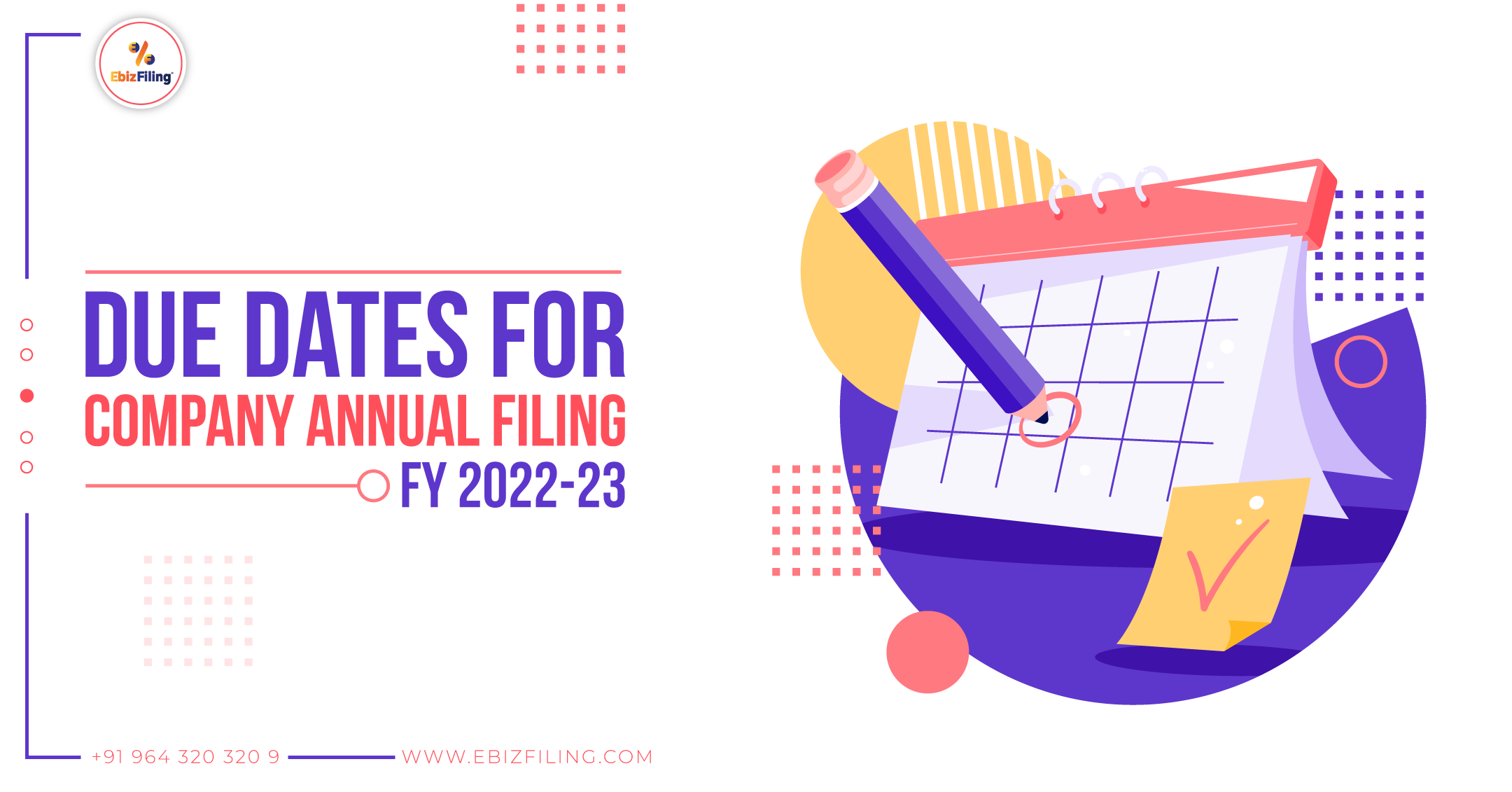 Important Statutory Due Dates For Company Annual Filing For FY 