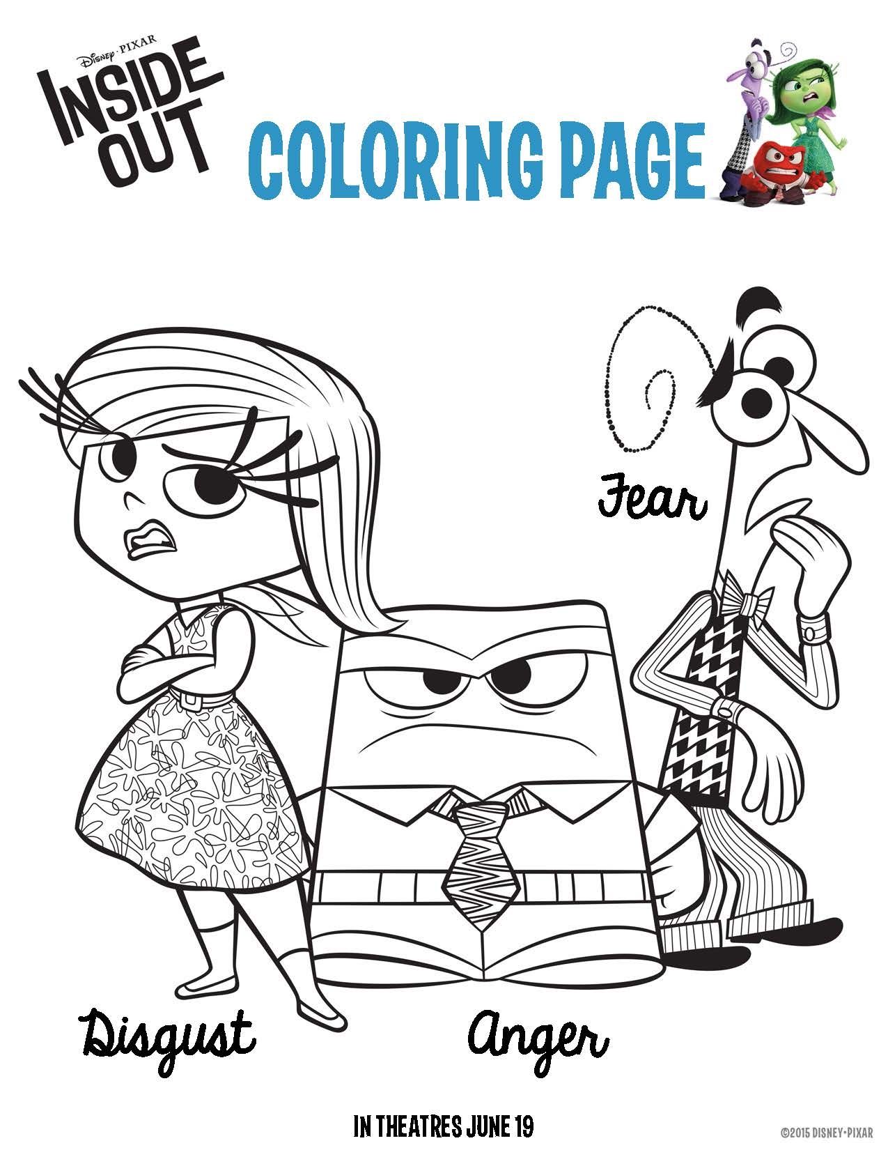 Printable Inside Out Worksheets