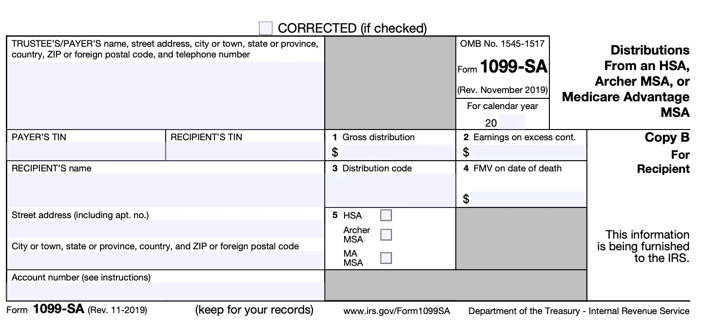 Irs Form 5498-Sa