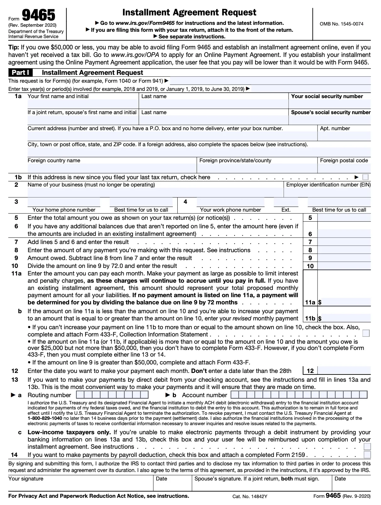 Instructions For Filling Out Form 9465 Pilot Blogs Pilot Blog