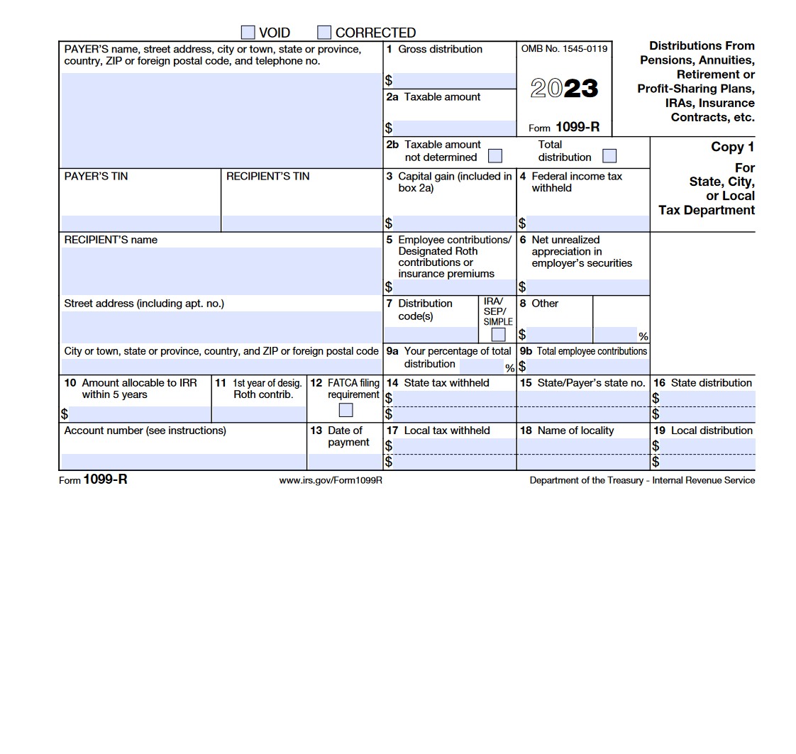 Form 1099 R 2023 Pdf