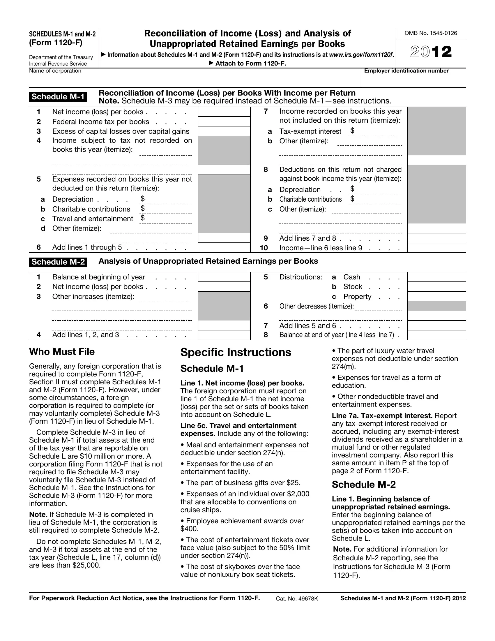Irs Form 1120 2024 Printable