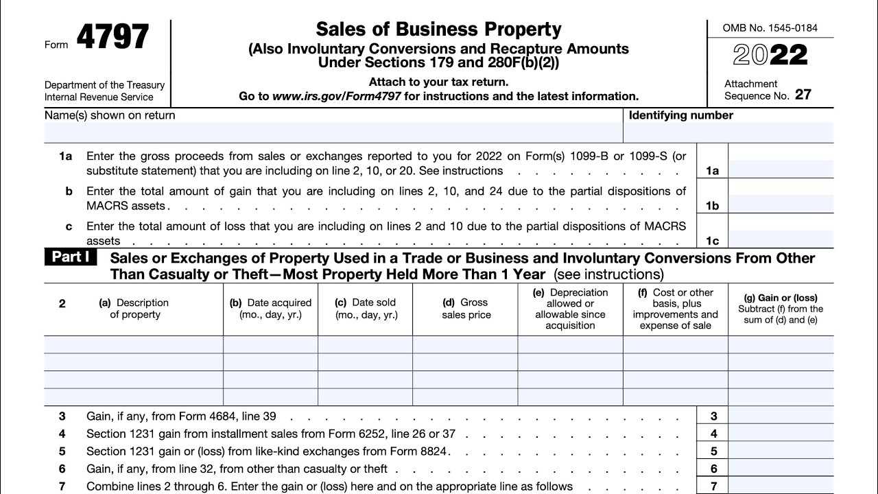 Irs Form 4797 Instructions 2024