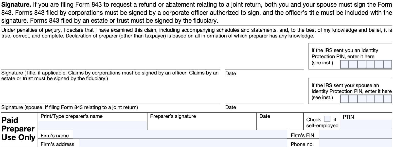 Irs Form 843