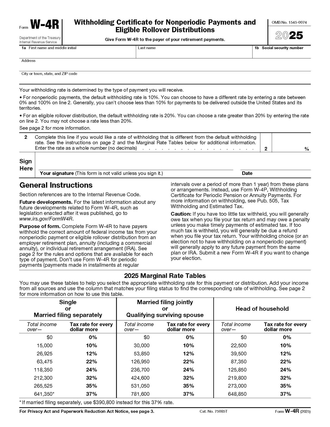 IRS Releases 2025 Form W 4R Wolters Kluwer