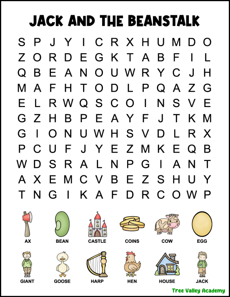 First Grade Word Puzzles Printable