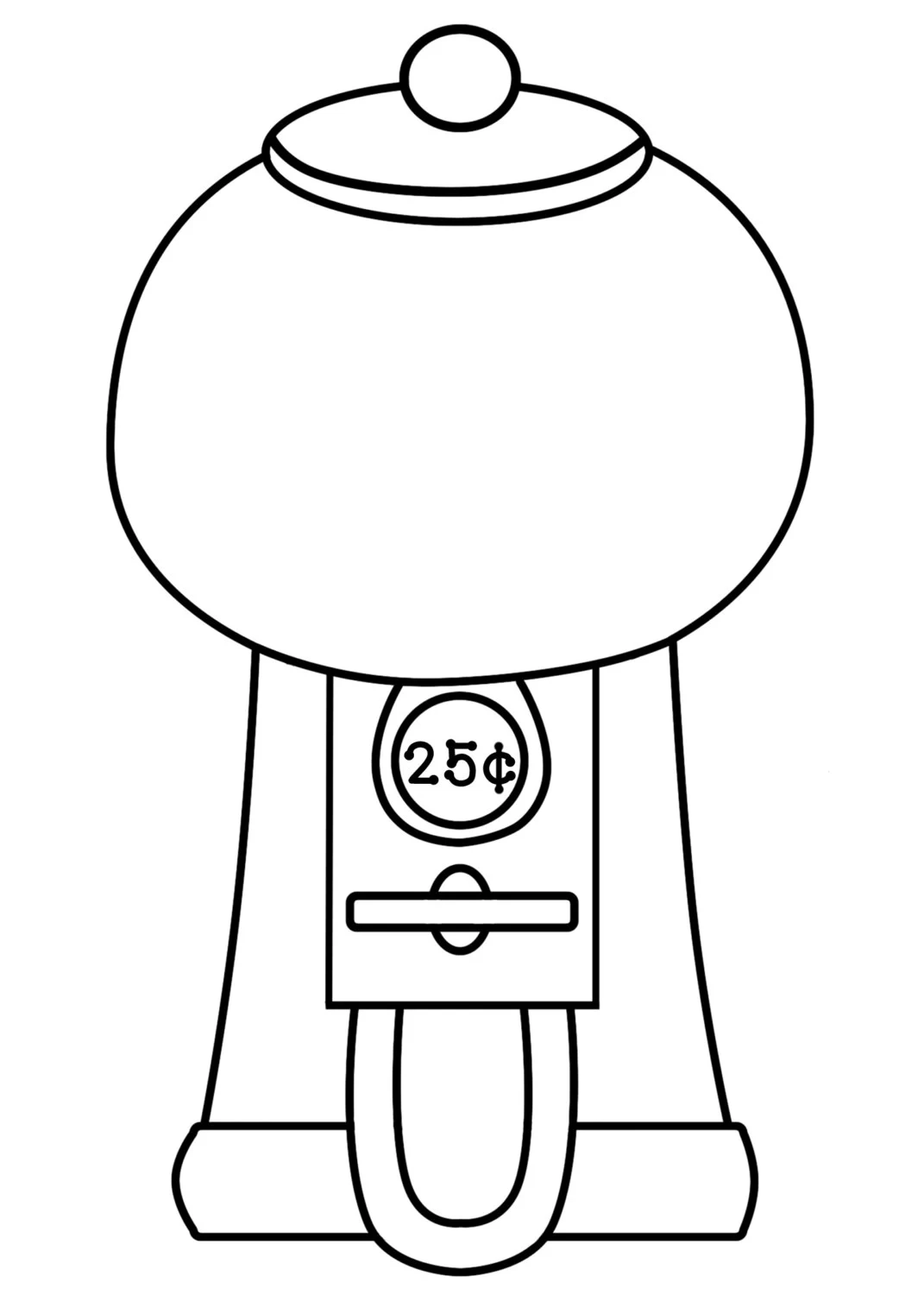 Printable Gumball Machine Template