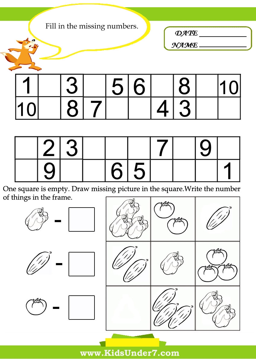 Kids Under 7 Kids Math Worksheets Worksheets Library