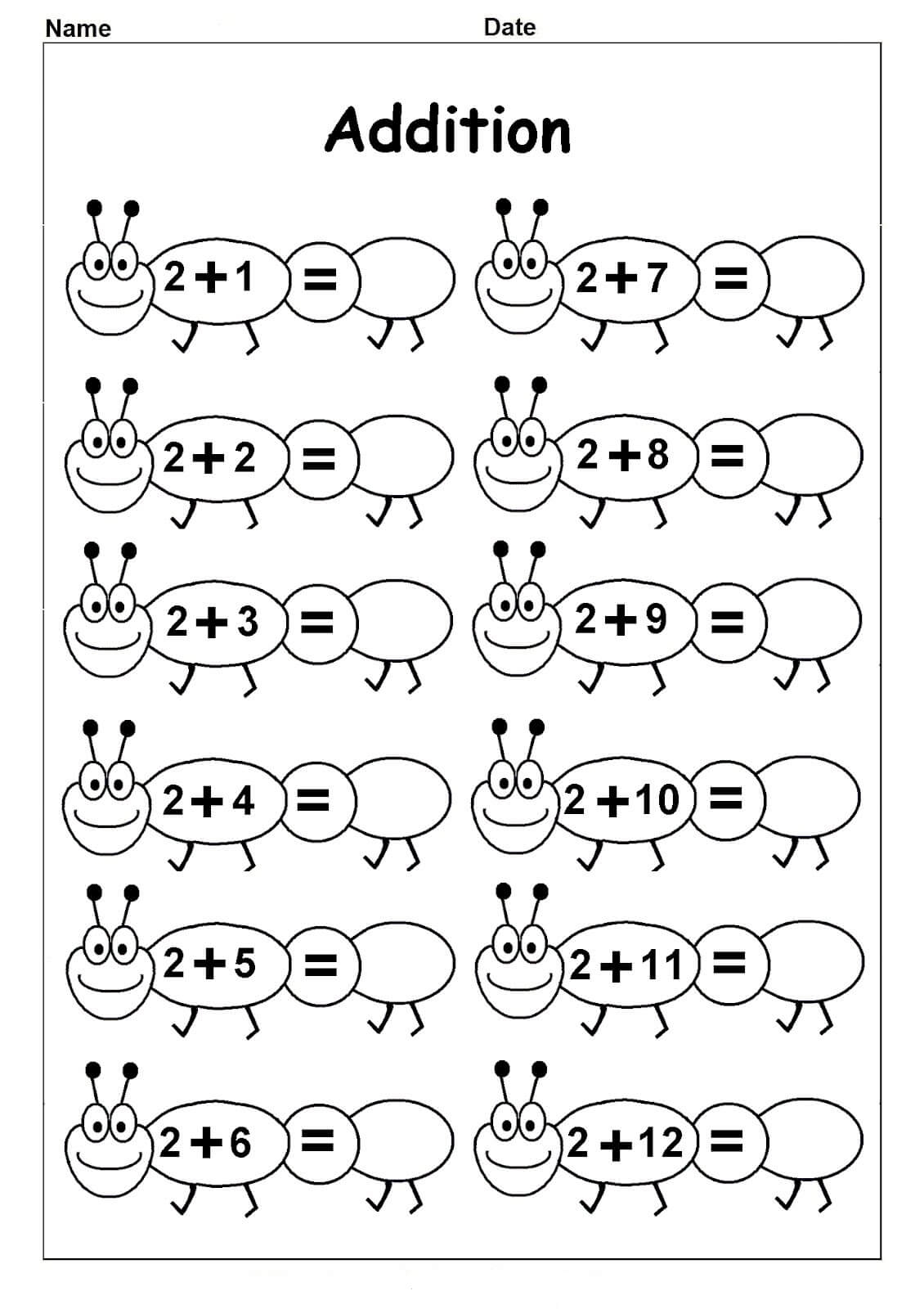 Kindergarten Math Printable Worksheets Free