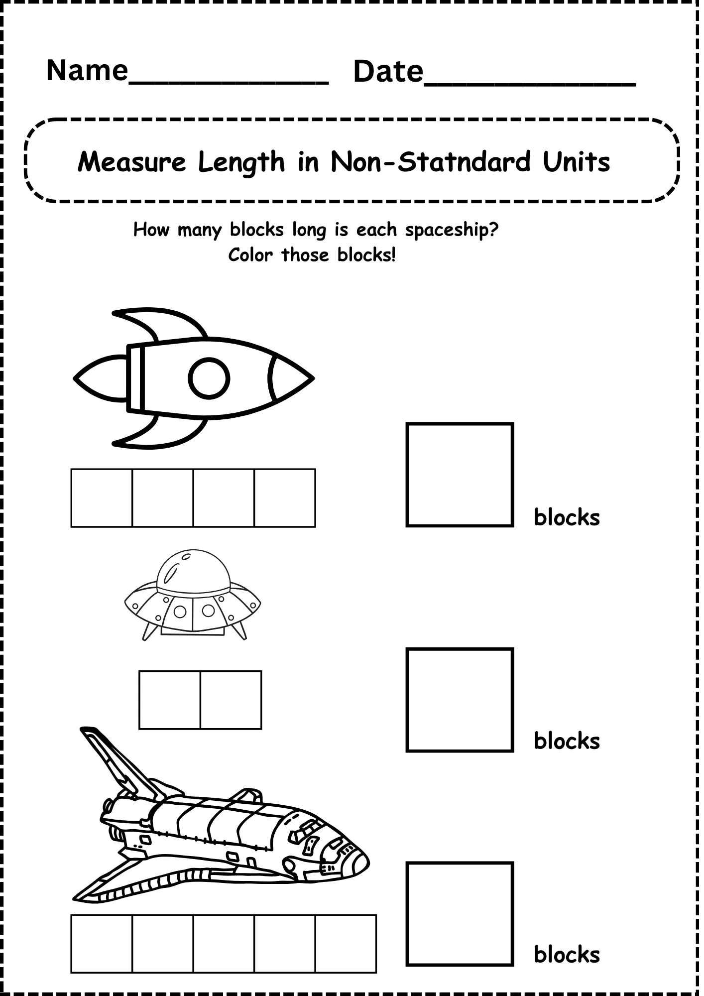 Free Printable Measuring Length Worksheets