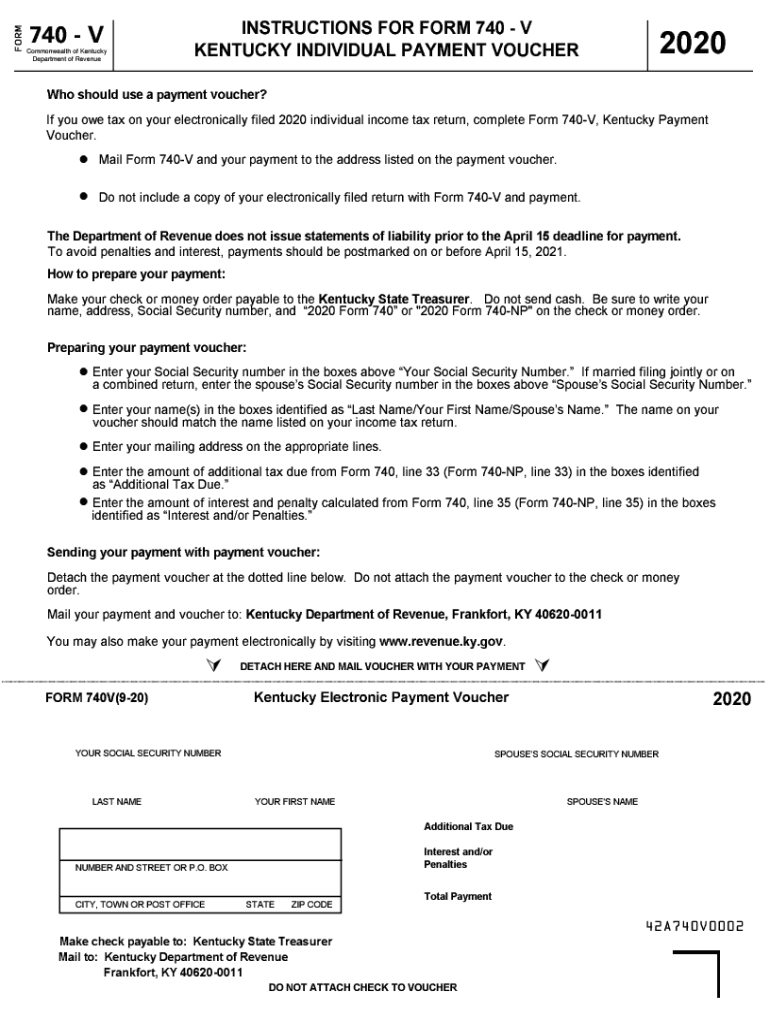 Kentucky State Tax Form 740