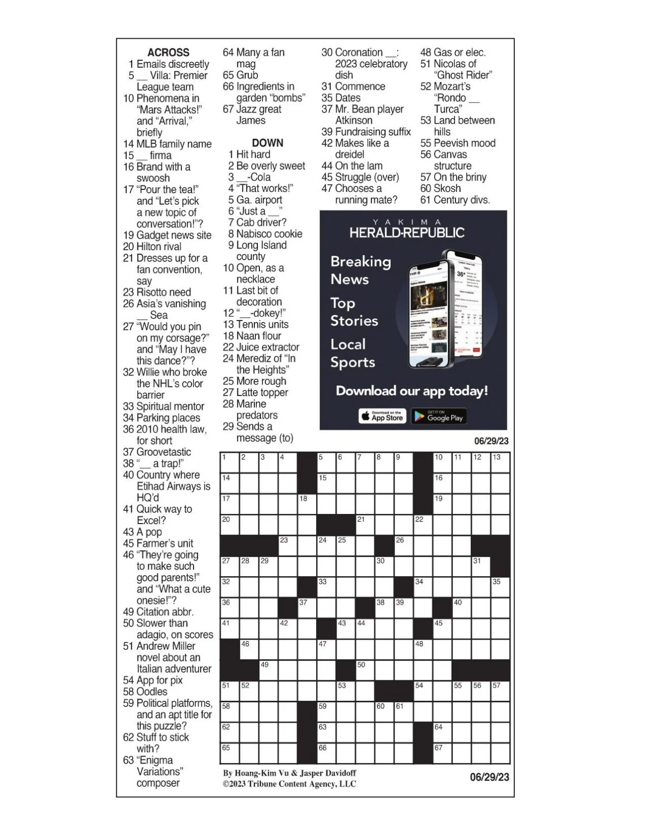 La Times Crossword Puzzles Printable Hard