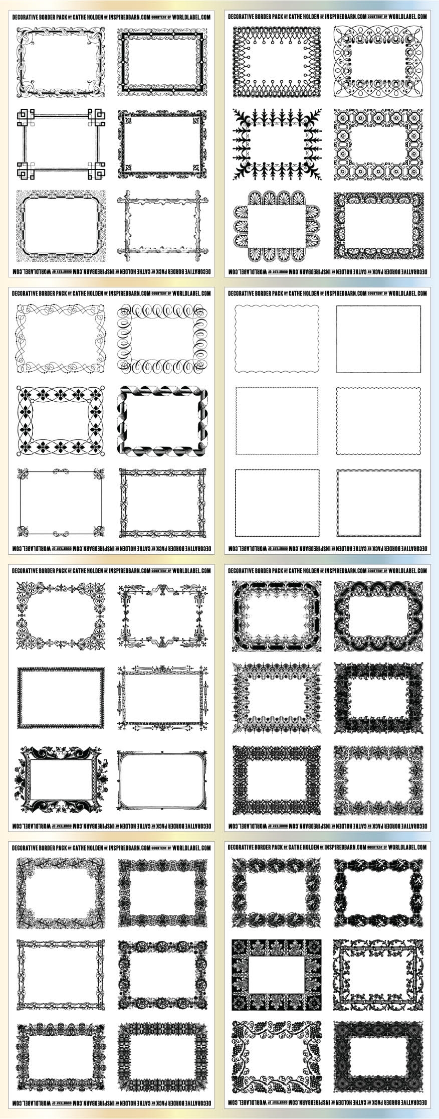 Printable Fancy Label Templates