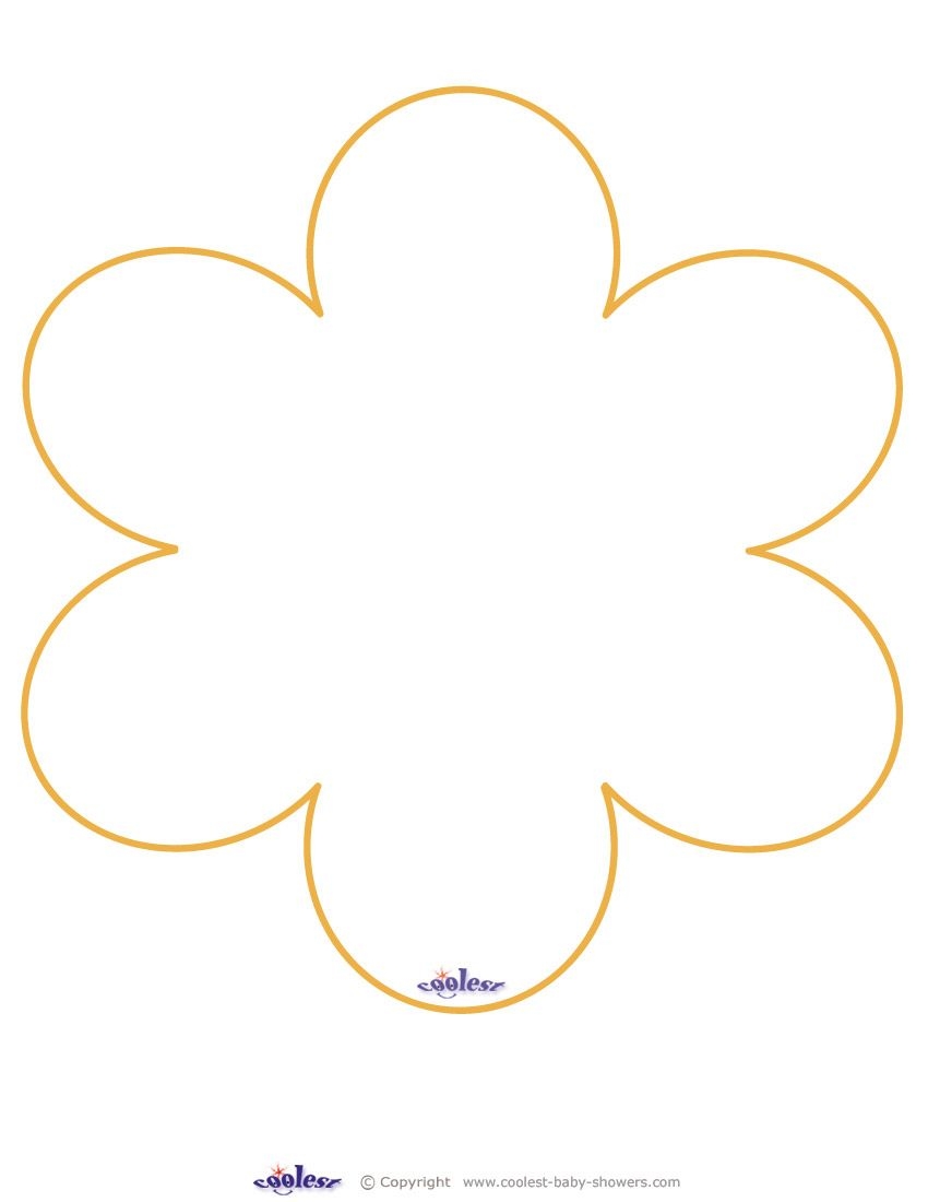 Large Printable Flower Template