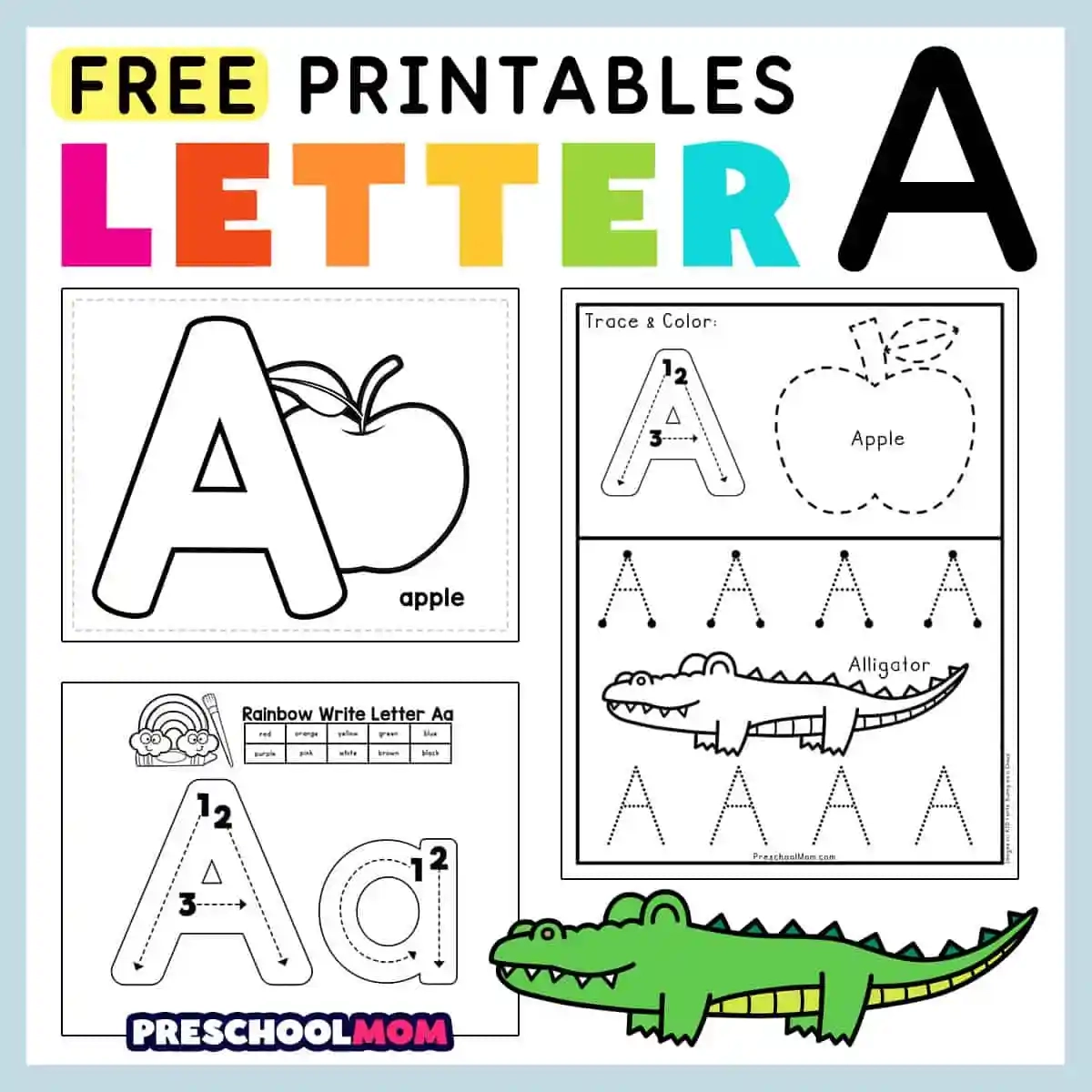 Preschool Worksheets Free Printable Abc