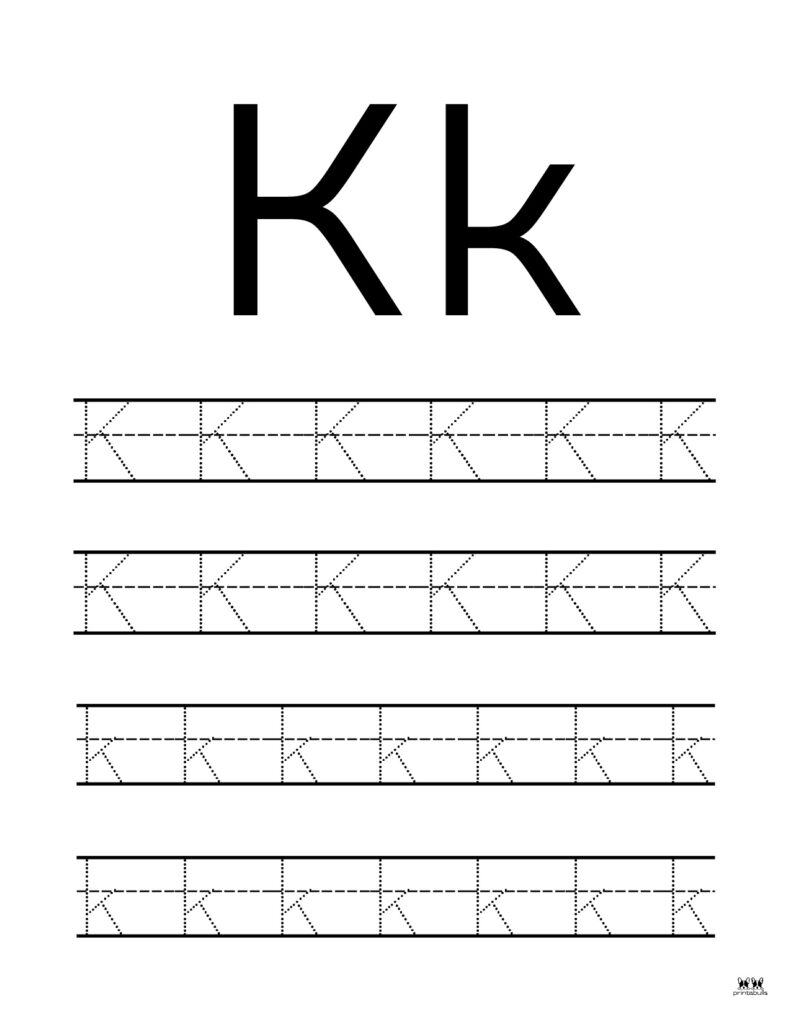 Letter K Printable Worksheets