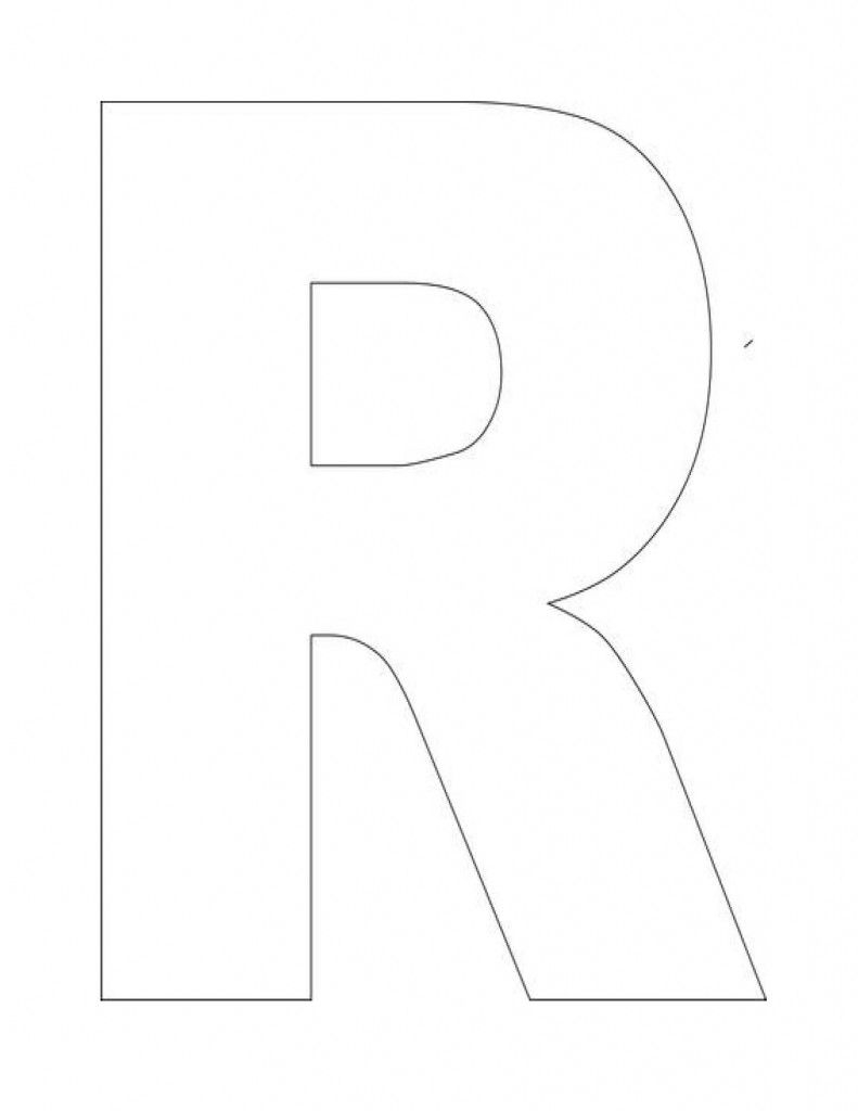 The Letter R Printable