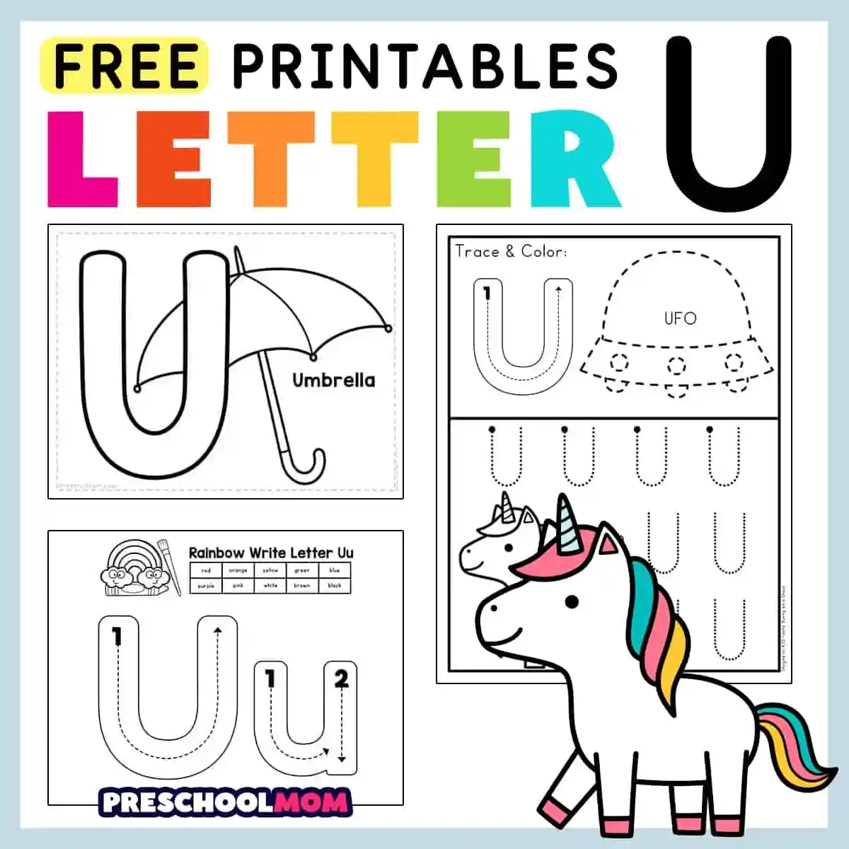 Free Printable Letter U Worksheets For Preschool