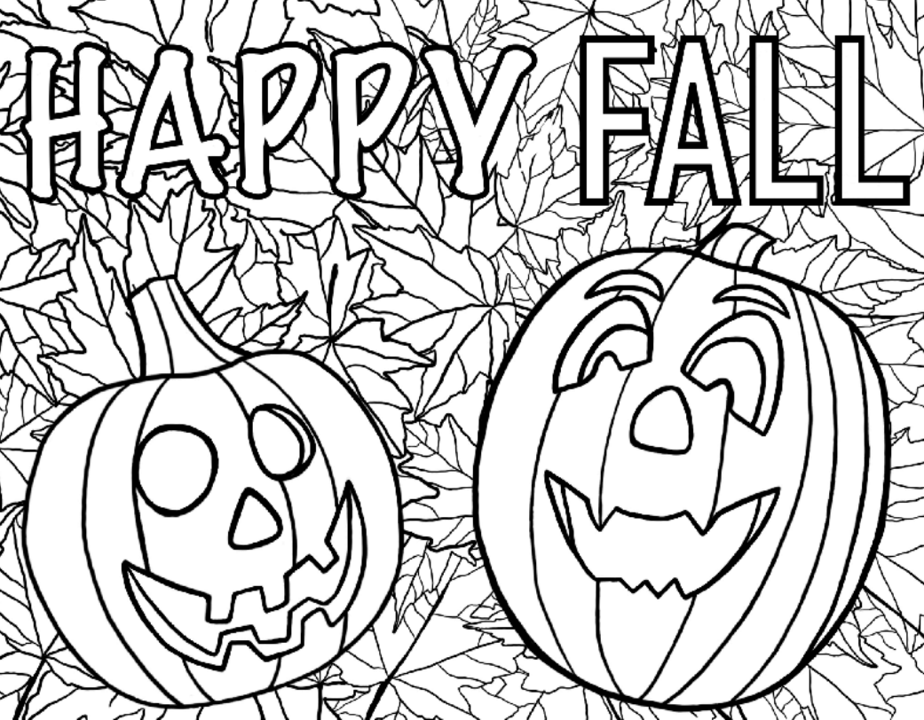 Free Autumn Coloring Printables
