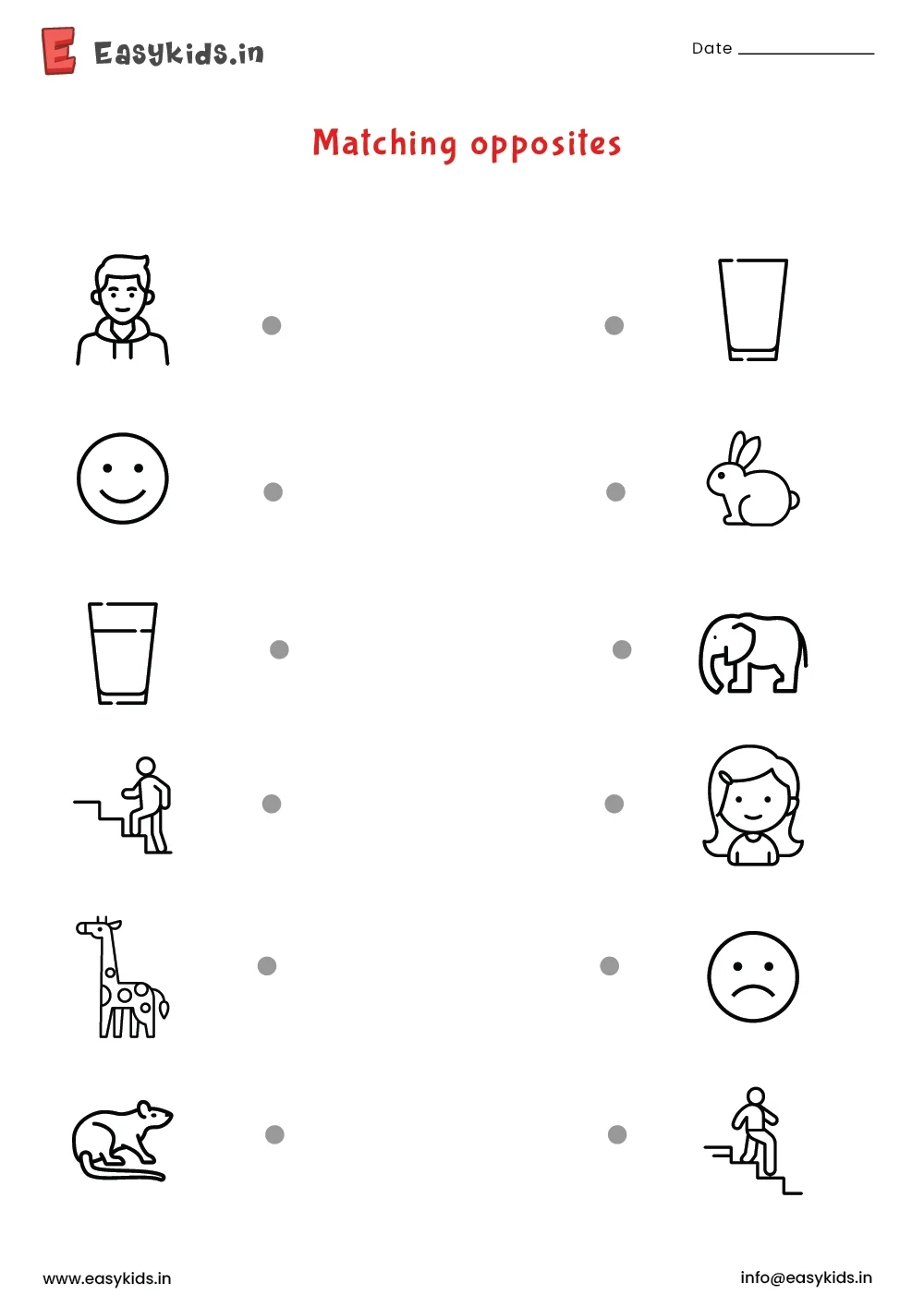 Free Printable Matching Pictures Worksheets