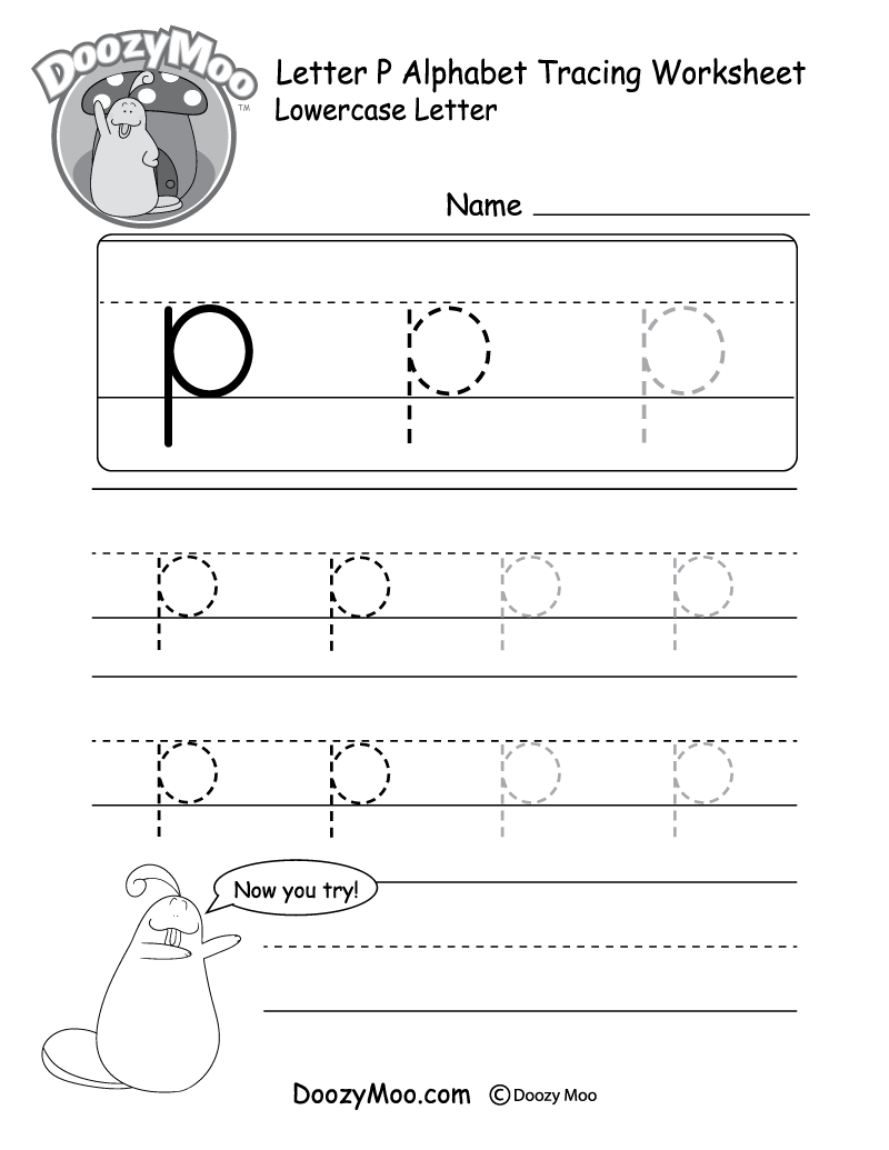 Free Printable Letter P Tracing Worksheets