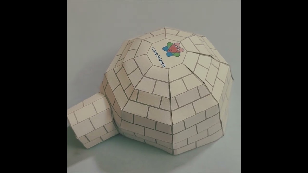 Make Your Own Igloo Model Download Printable Template YouTube